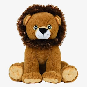 LION Stuffed Animal, 16" Plushie, Make your Own Stuffie, Soft and Cuddly, DIY Kit