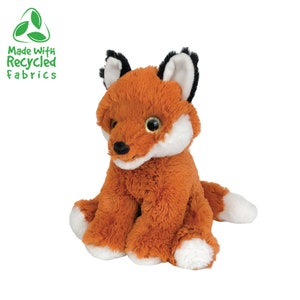 FOX STUFFED Animal, 8 Inches, Order Stuffed or Unstuffed With a Fiber Pack, Wildlife Plushie, DIY Kit