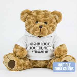 Custom Plushie Hoodie | Fits 14-16 Inch Stuffed Animals, Teddy Bear Clothing