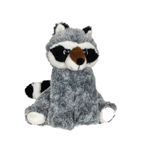 Raccoon in Blue Coat Stuffed Animal