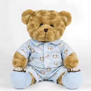 Monkey Pajamas with Slippers | Plush Animal Outfit, 14-16 inch