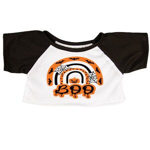 BOO HALLOWEEN T-shirt | Fits BAB & 14 to 16 Inch Stuffed Animals | Teddy Bear Outfit | Plushie Clothing