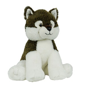 WOLF Stuffed Animal, 16" Plushie, Make your Own Stuffie, Soft and Cuddly, DIY Kit