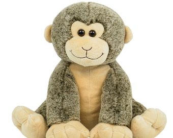 RECORDABLE MONKEY Stuffed Animal, 16" Plushie, Ultrasound Plush, Memorial Bear, Military Deployment, Personalized,  Gift
