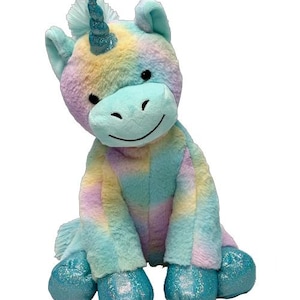 RECORDABLE STUFFED Animal, 16" Plushie, Ultrasound Plush, Memorial Bear, Military Deployment, Personalized, Gift Unicorn