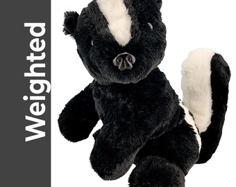 Weighted Skunk Plushie, Sensory Comfort Toy, 16" Calming Stuffed Animal