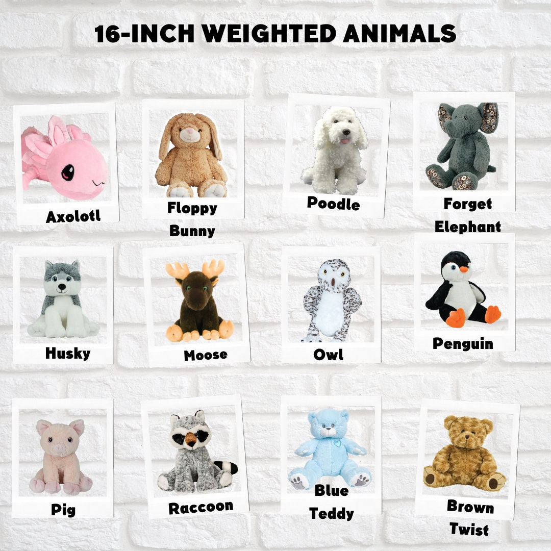 16 inch Weighted Animals