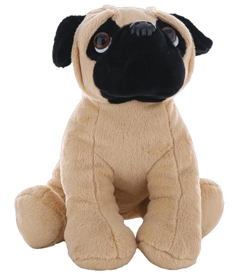 WEIGHTED STUFFED Animal, 16" Plushie, Sensory Comfort Toy, Anxiety Calming Plushie, Emotional Support Pet, Cuddly, Gift Dog - Pug