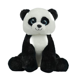 Handmade Weighted Fleece Bear, Panda and Bunnies Large Crocheted Stuffed  Animals 