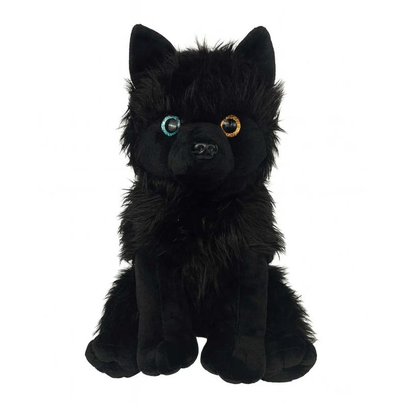 WEIGHTED STUFFED Animal, 16" Plushie, Sensory Comfort Toy, Anxiety Calming Plushie, Emotional Support Pet, Cuddly, Gift Wolf