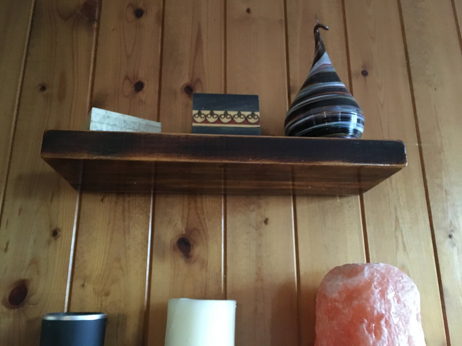 Shelf Reclaimed Floating Butcher Block Etsy