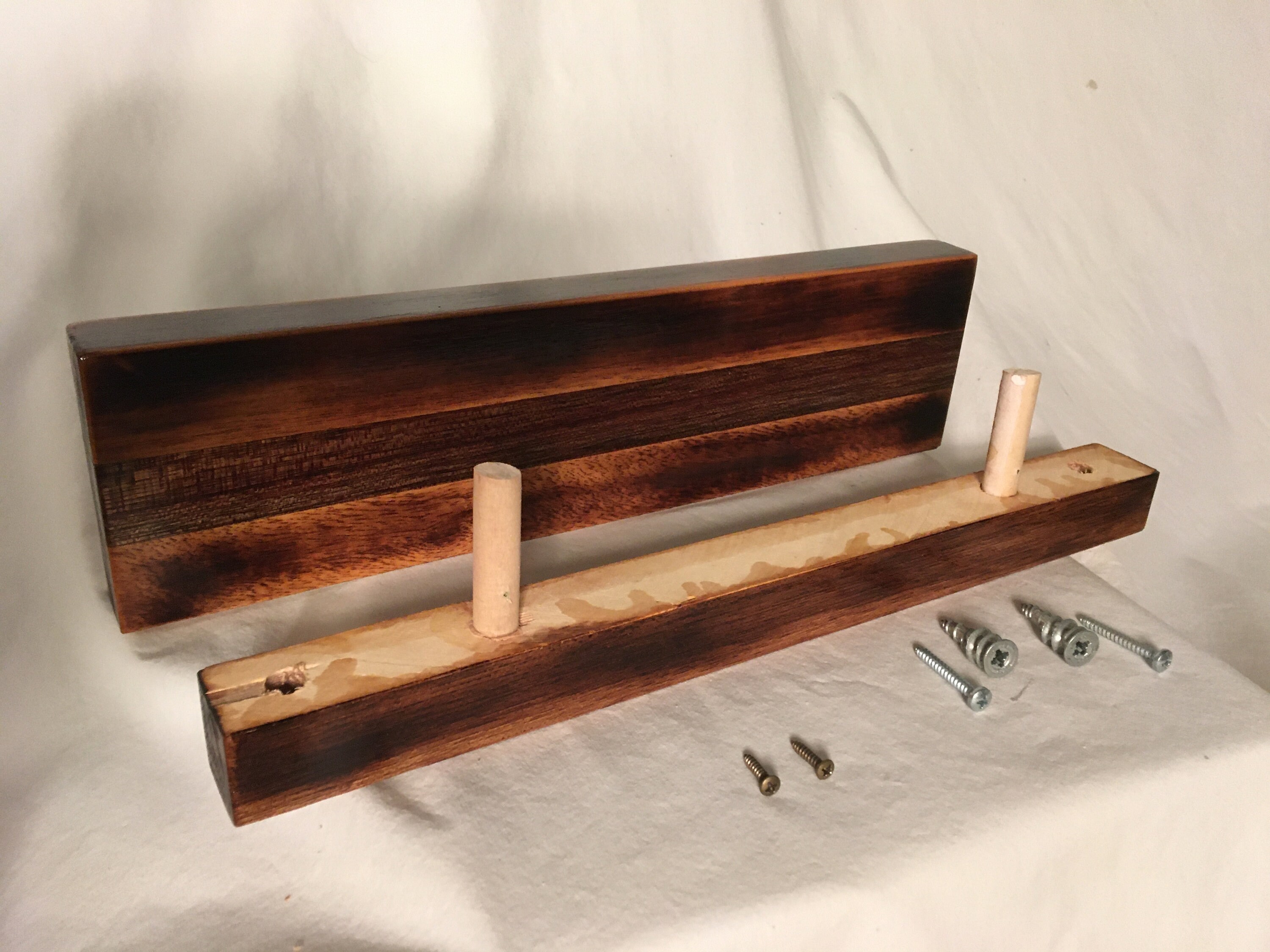 Shelf Reclaimed Floating Butcher Block Etsy