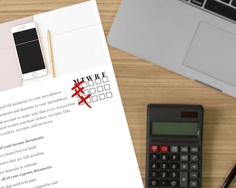 Business Budget Checklist Printable | Small Business Bookkeeping | Bookkeeping To Do List | List for Money Management