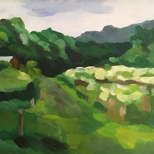 Pennsylvania Farm - landscape, painting, print, garden, art