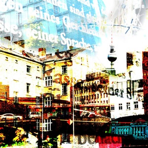 Berlin, Kunstwerk, Bild, Wandbild, Collage, digitale Fotokunst, Kunst, Fine Art, Druck, Print