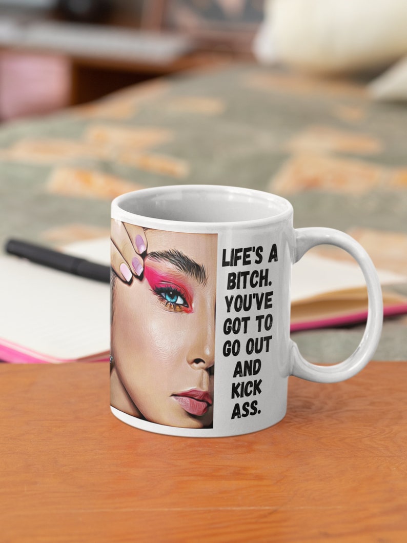 White woman clip art White woman svg Life/'s A BITCH svg White woman image Strong woman png SVG files for cricut Feminist SVG