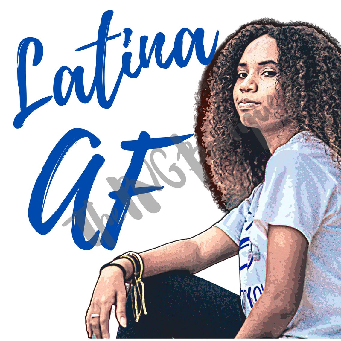 Latina Latina AF Hispanic woman clip art Latina svg | Etsy