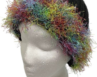 Gorro de canalé tejido a mano para adultos (pequeño)