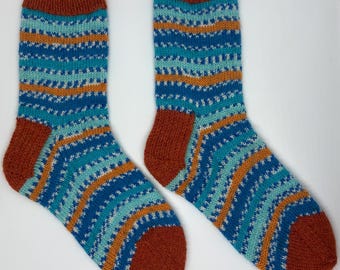 Calcetines tejidos a mano / Talla UK 3-4 (EU 35.5-37)