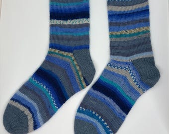 Calcetines tejidos a mano / Talla 5-6 del Reino Unido