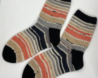 Calcetines coloridos tejidos a mano / Talla 3-4 (UE 35,5-37)