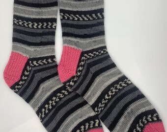 Calcetines tejidos a mano / talla 8 - 9