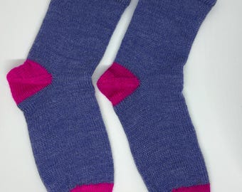 Calcetines tejidos a mano / Talla 4-5 (Reino Unido)