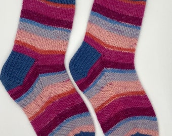 Calcetines tejidos a mano / Talla 3-4 del Reino Unido (UE 35,5-37)