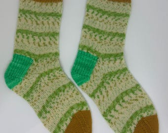 Calcetines tejidos a mano / Talla 2-3 del Reino Unido
