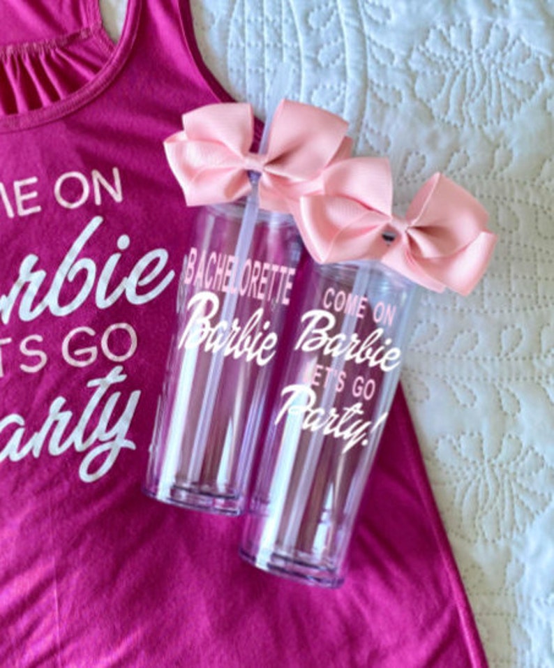 Barbie Bachelorette Shot Glasses Come on Barbie Let's go | Etsy