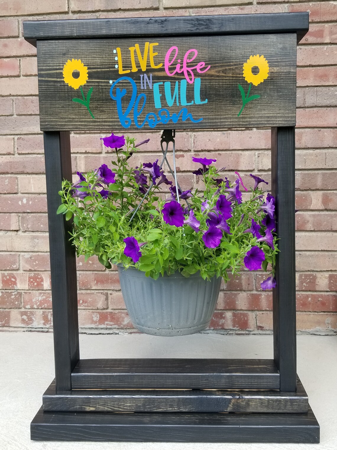 PDF Plans on How to Build Hanging Basket Plant Stand Etsy
