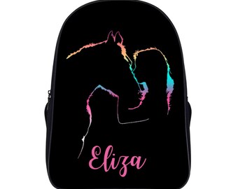 personalised horse backpack