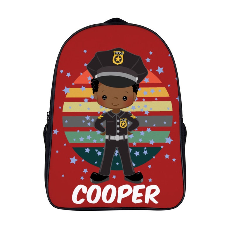 kids police backpack