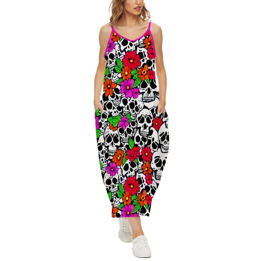 skull maxi dress
