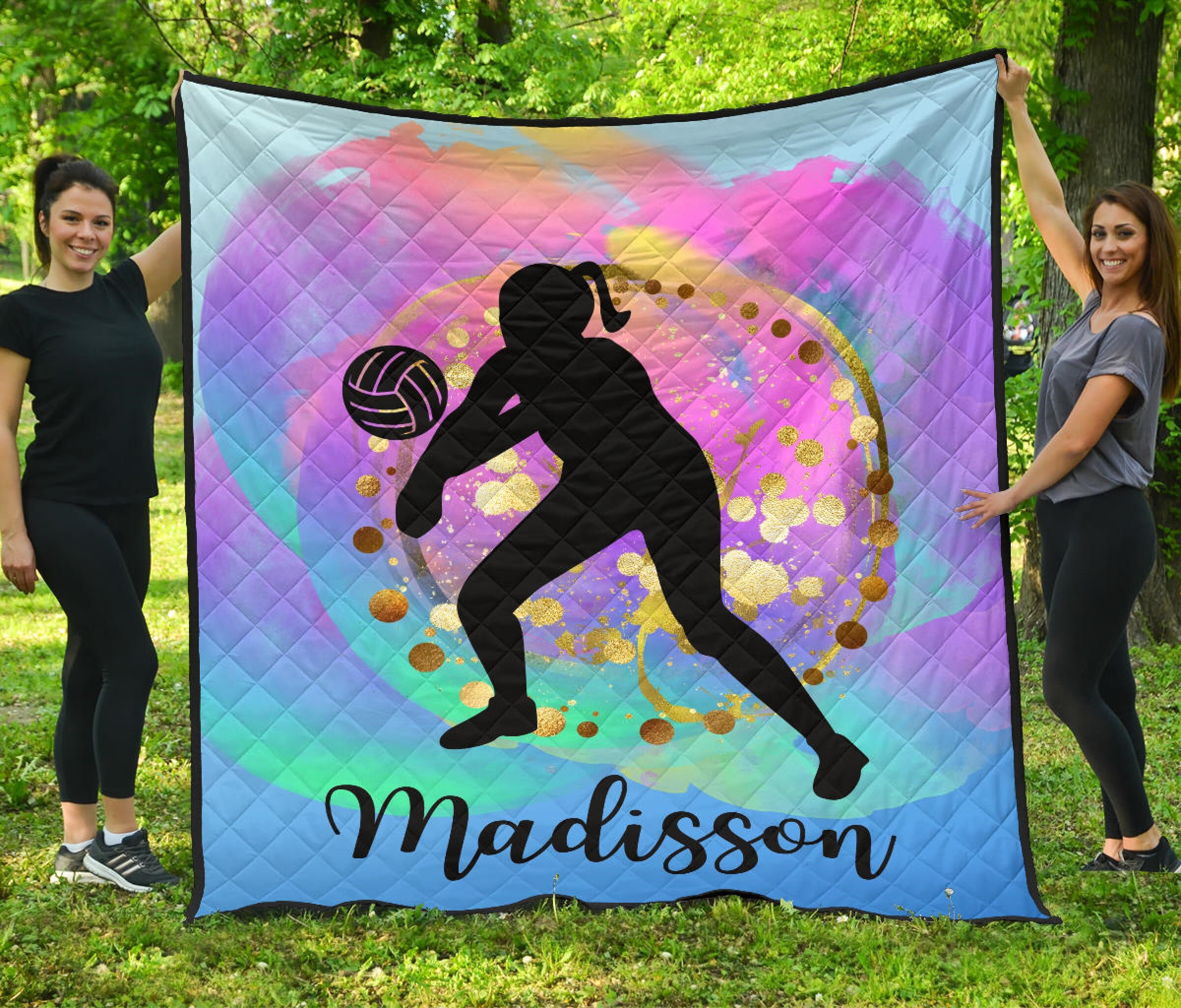 Personalized Girls Volleyball Quilt Cover Set Personalise Etsy