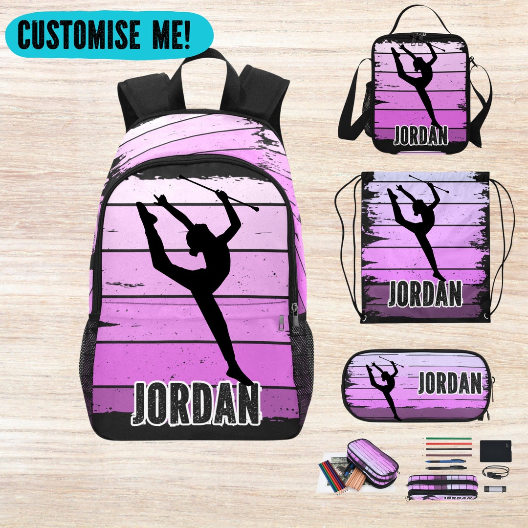 Personalized Rhythmic Gymnastics Backpack for Girls, Custom Backpack