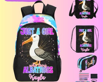 Just A Girl Who Loves Albatross Backpack for Kids