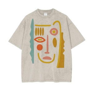 Picasso Abstract Face Shirt, Oversized Abstract Art Shirt, Trendy Tees, Contemporary  Shirt, Face Shirt Eyes TShirt, Artsy Tshirt