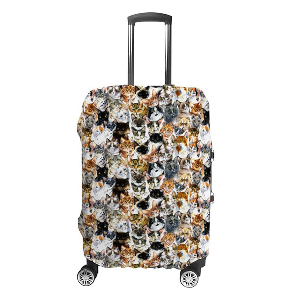 Cat Luggage Cover For Women And Girls, Cute Suitcase Protector With Cat  Print, Luggage Covers for Cat Lovers Cat Moms, Travel Gifts