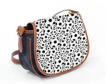 Cute Soccer Over the Shoulder Bag, Soccer Bags for Coach, Gift for Soccer Daughter, Soccer Cross Over Body Bag for Soccer Players Team Coach