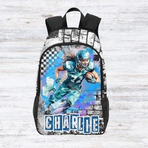 Sacs à dos de football afro-américain pour filles, Sacs de football personnalisés pour filles noires, Sacs à dos de rentrée scolaire pour footballeuses