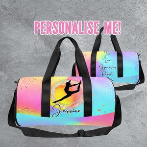 Personalisierter Seesack für Tänzer - Tänzertasche komplett Angepasst - Benutzerdefinierte Tasche für Tanztraining - Cooles Tanzgeschenk für Tanzgruppe,