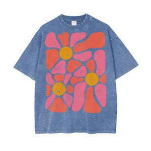 Cool Oversized Shirt for Men And Women, Abstract Art TShirt image 7