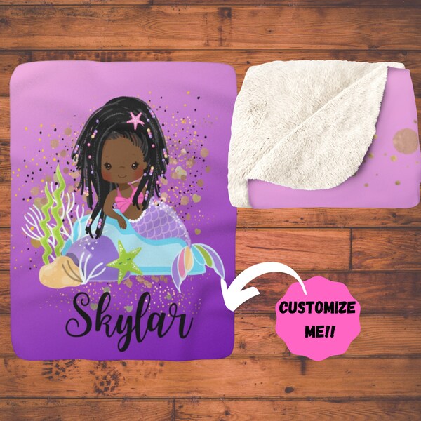 African American Mermaid Bedding Etsy Ireland