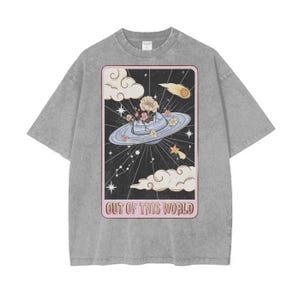 Men&#39;s UFO T Shirt, Out of This World TShirt for Men,  Oversized TShirts With UFO, Space Ships Shirts, Alien T-Shirts for Men UFO Gifts
