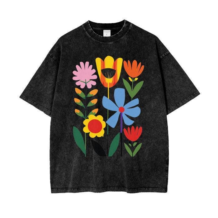 [ ] Flower Applique Logo T-shirt ★大人気★ TEXT AND FLOWER APPLIQUÉ T-SHIRT - White | ZARA United States