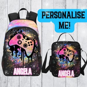 Sac à dos de jeu personnalisé pour adolescents, sac de jeu personnalisé pour enfants, sac de rentrée pour enfants joueurs, cadeau pour joueurs ados