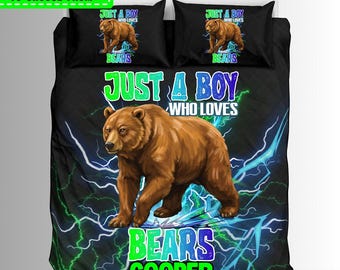 Custom Just A Boy Who Loves Bears Duvets  And Comforter Sets
