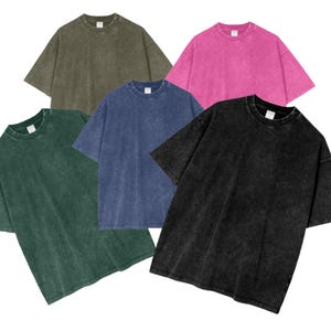 Women&#39;s Oversized Acid Washed Shirts, Oversized Stone Wash T-Shirts, Acid Wash tShirts in Distressed Oversized Style, Oversize Shirts Unisex