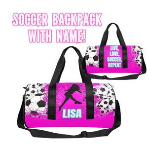 Sac à dos de football pour filles, Sacs de football pour filles pour la rentrée, Cadeaux de sport pour enfants pour joueurs de football, Cadeaux de football pour filles personnalisés